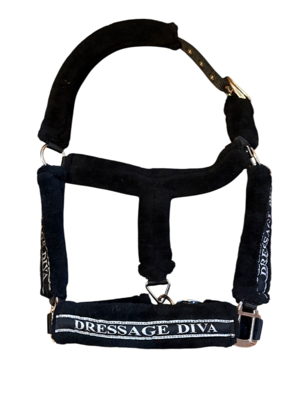 Full fluff black Halter | black faux fur